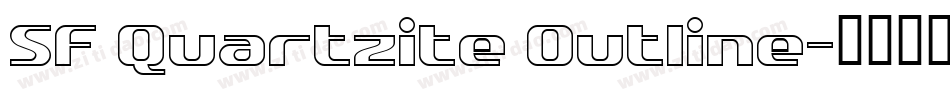 SF Quartzite Outline字体转换